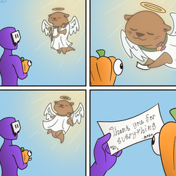 [0091] Rosa in her happy place (she has more hair than Doug)