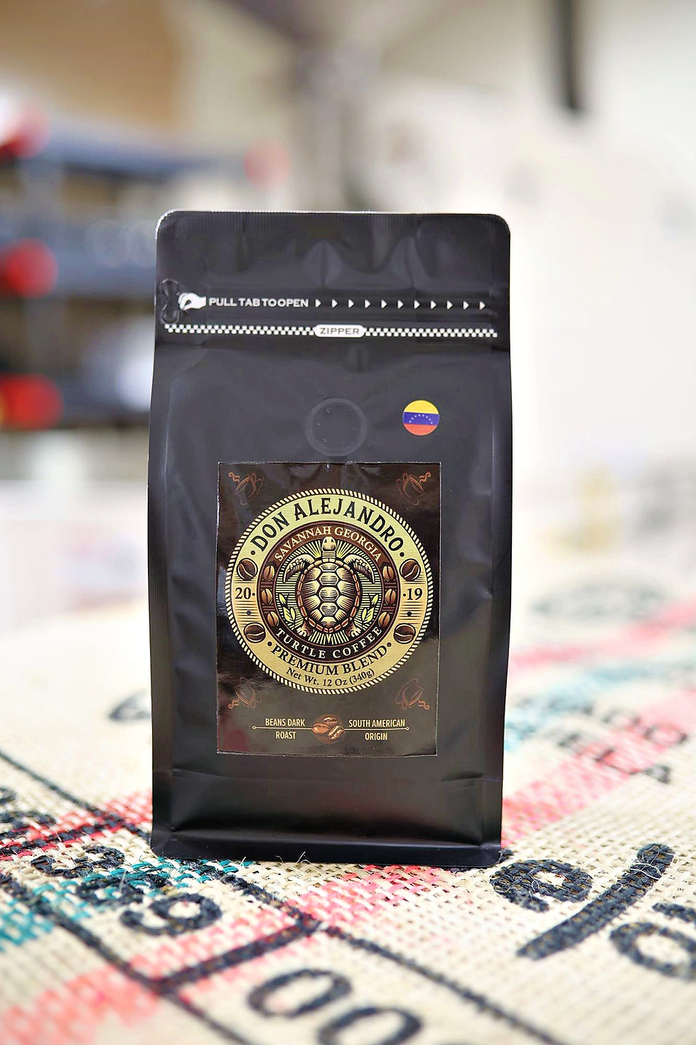 Black Sampl Bag on Burlap.JPG