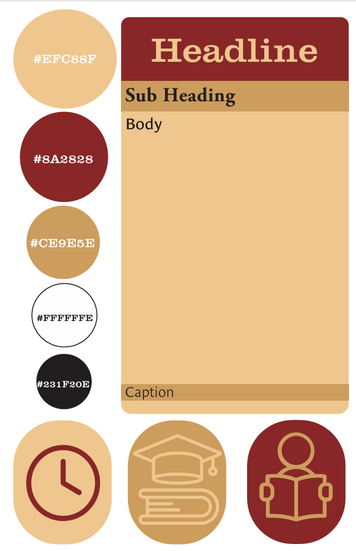 The first version of the style guide for project two.