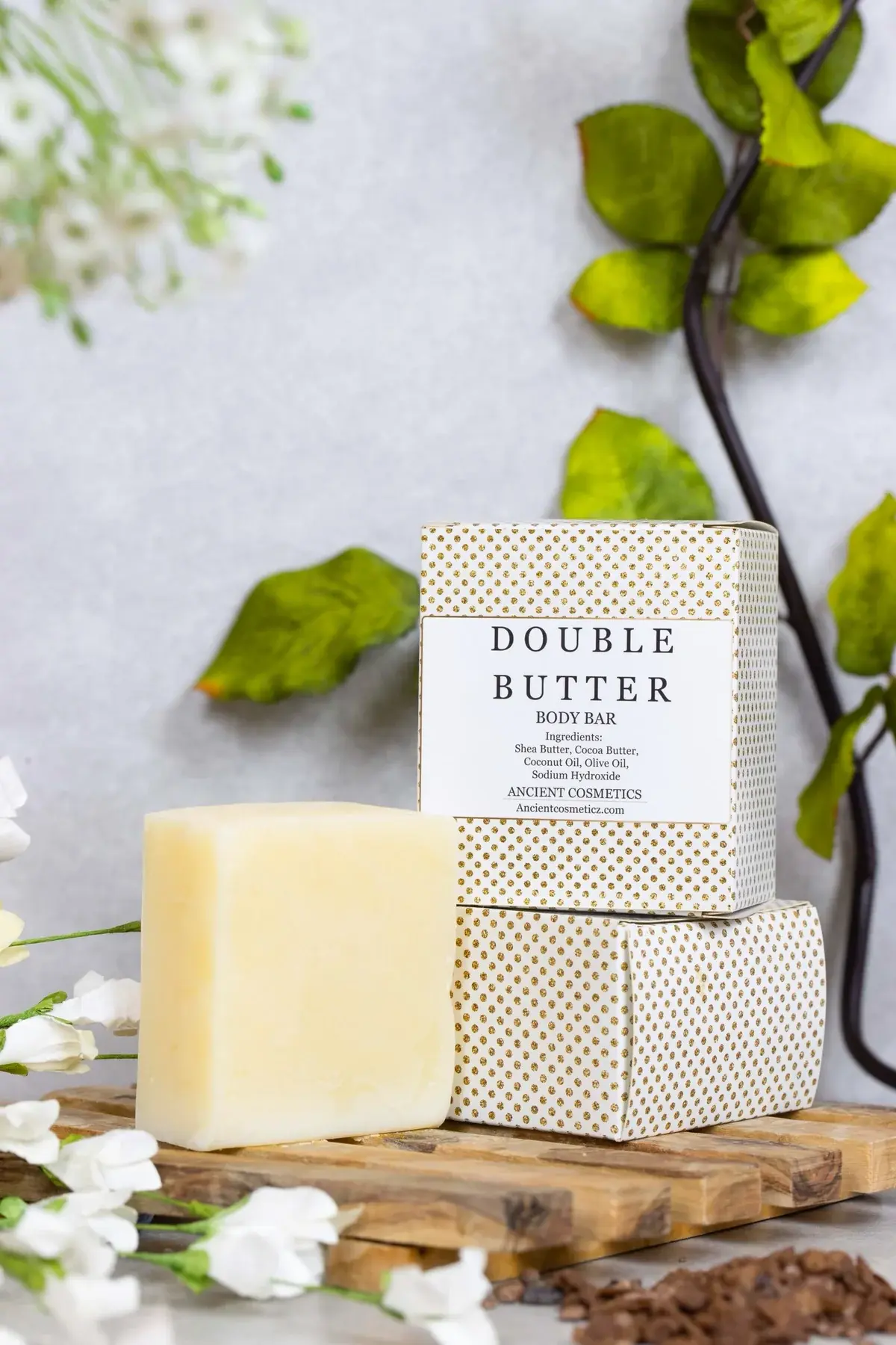 Ancient Cosmetics- Double Butter Shea & Cocoa Butter Soap Bar