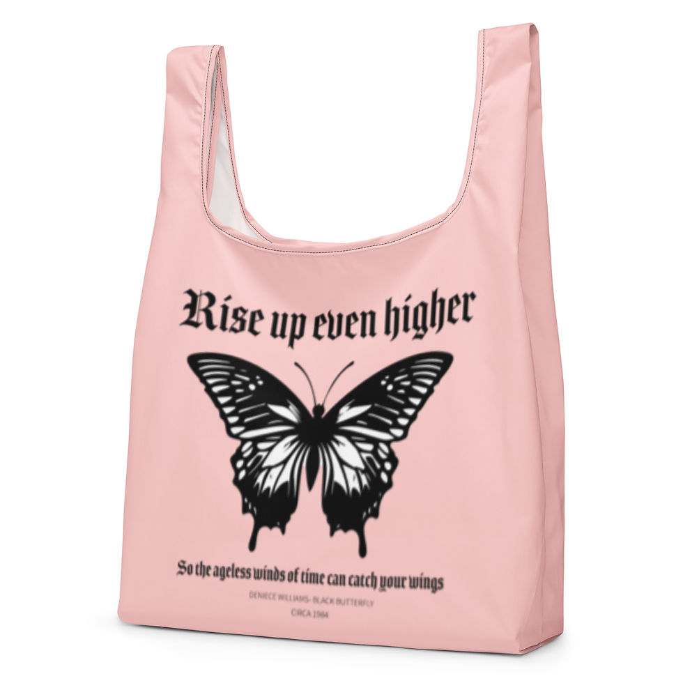Thumbnail: “Neicey" Black Butterfly Shopping Bag