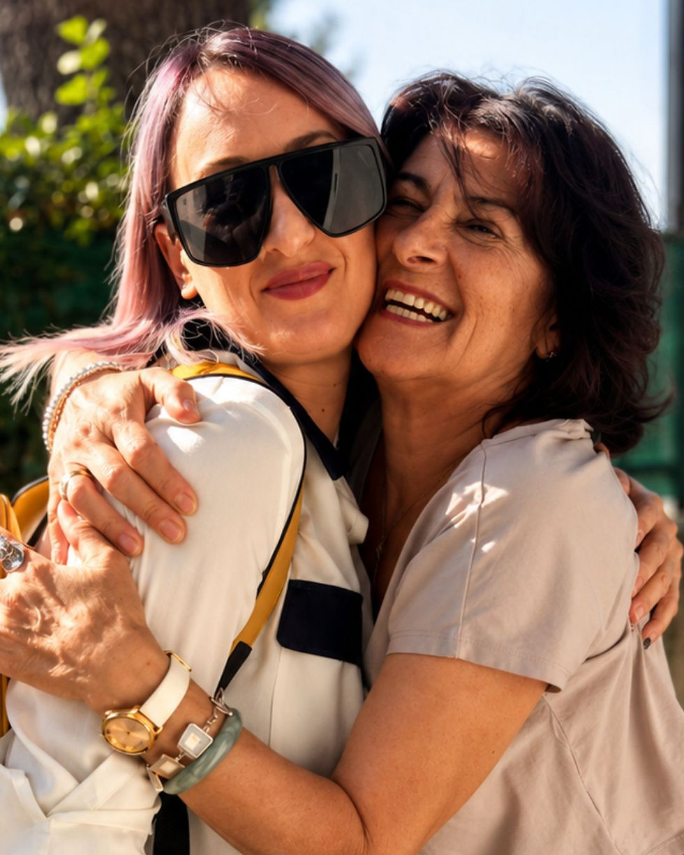 Ariela Vianello con la paziente Renza Zerbini