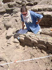 Amy doing archeology