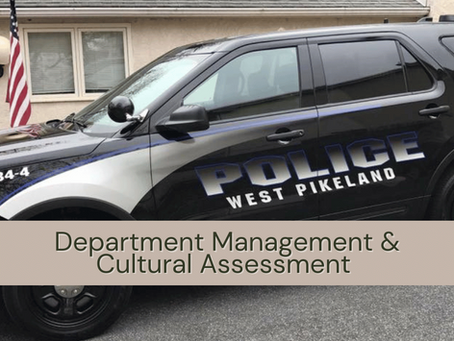 Police Department Management & Cultural Assessment
