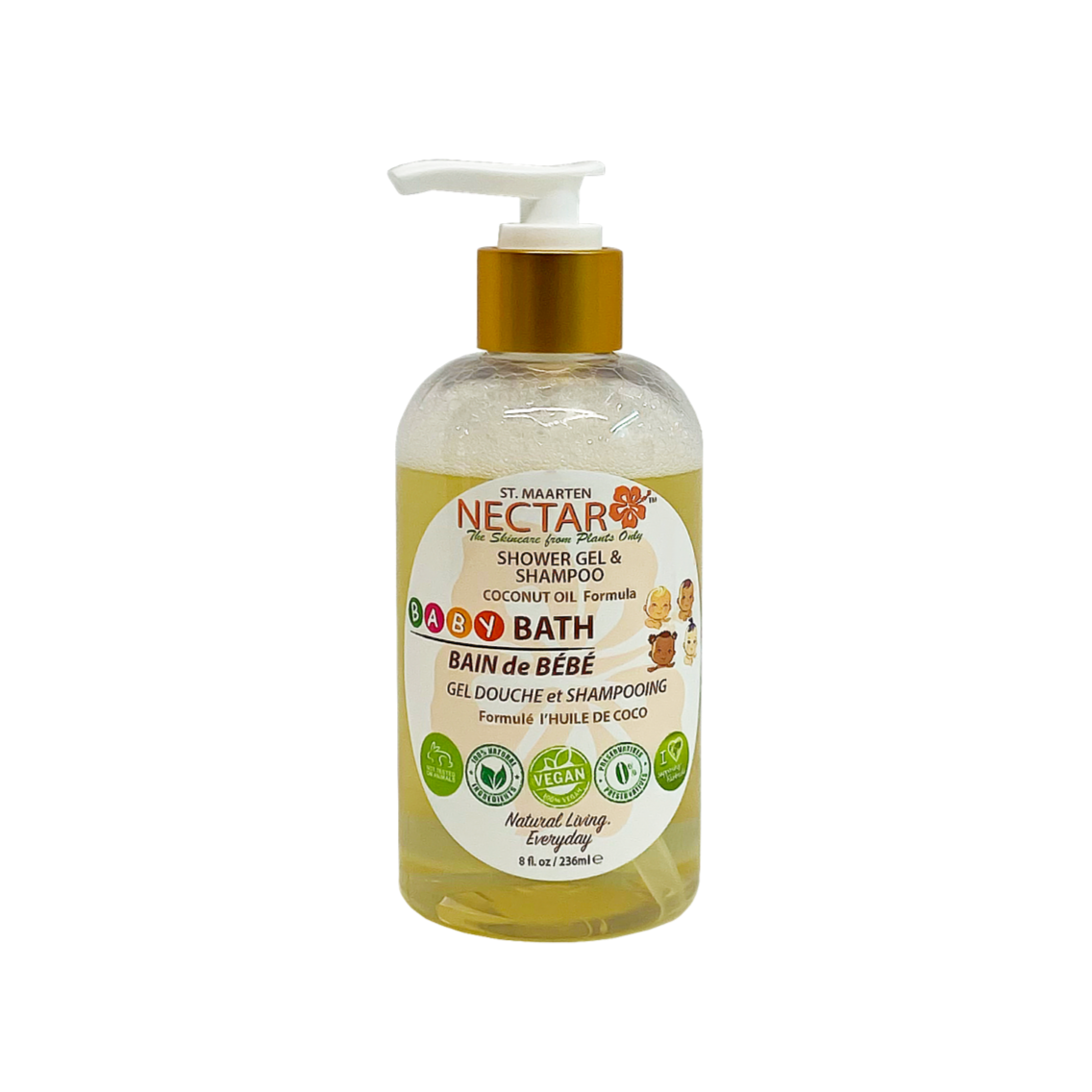 Bain Bebe Gel Douche Et Shampoing St Maarten Nectar