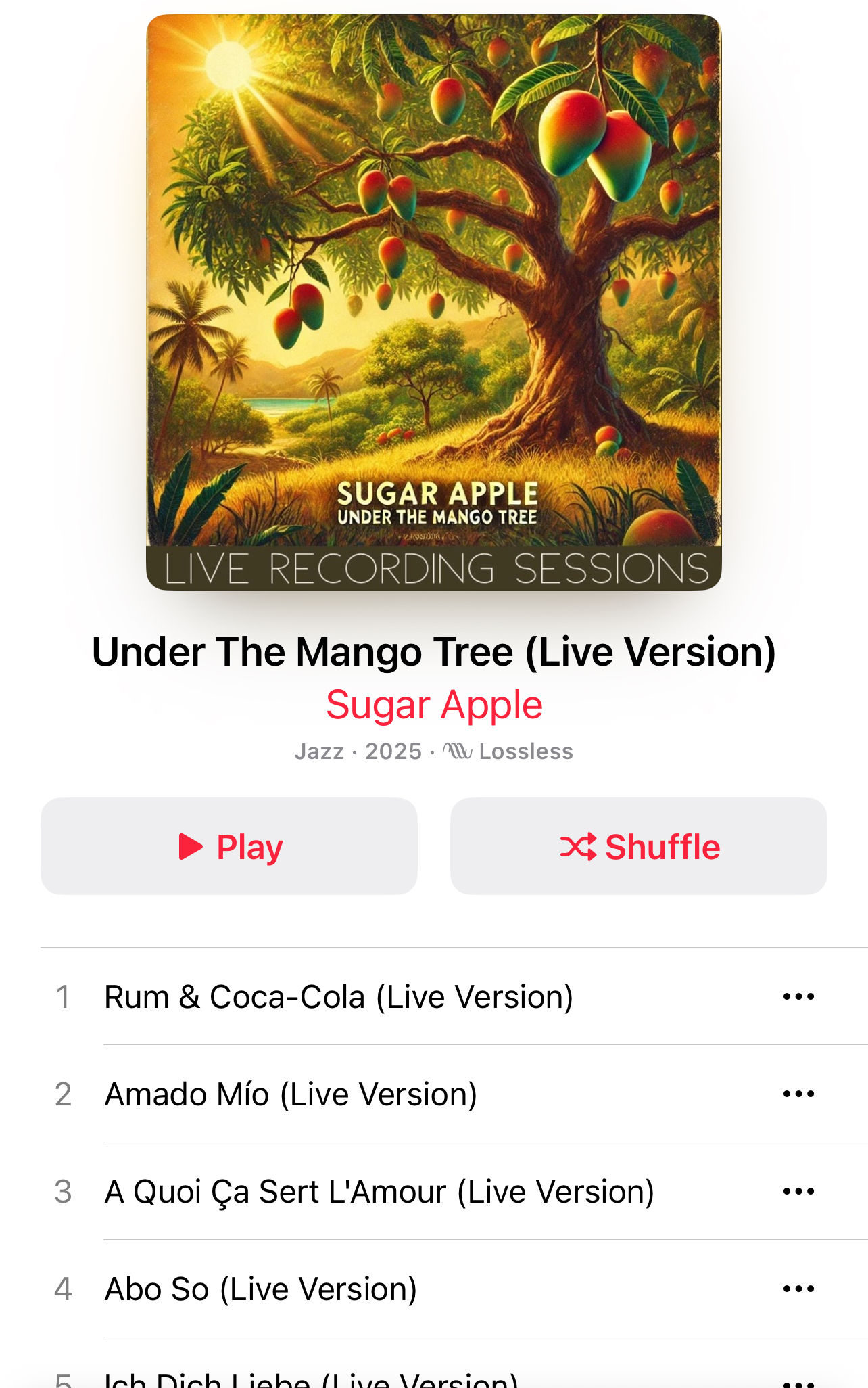 DIGITAL ALBUM Under the Mango Tree
