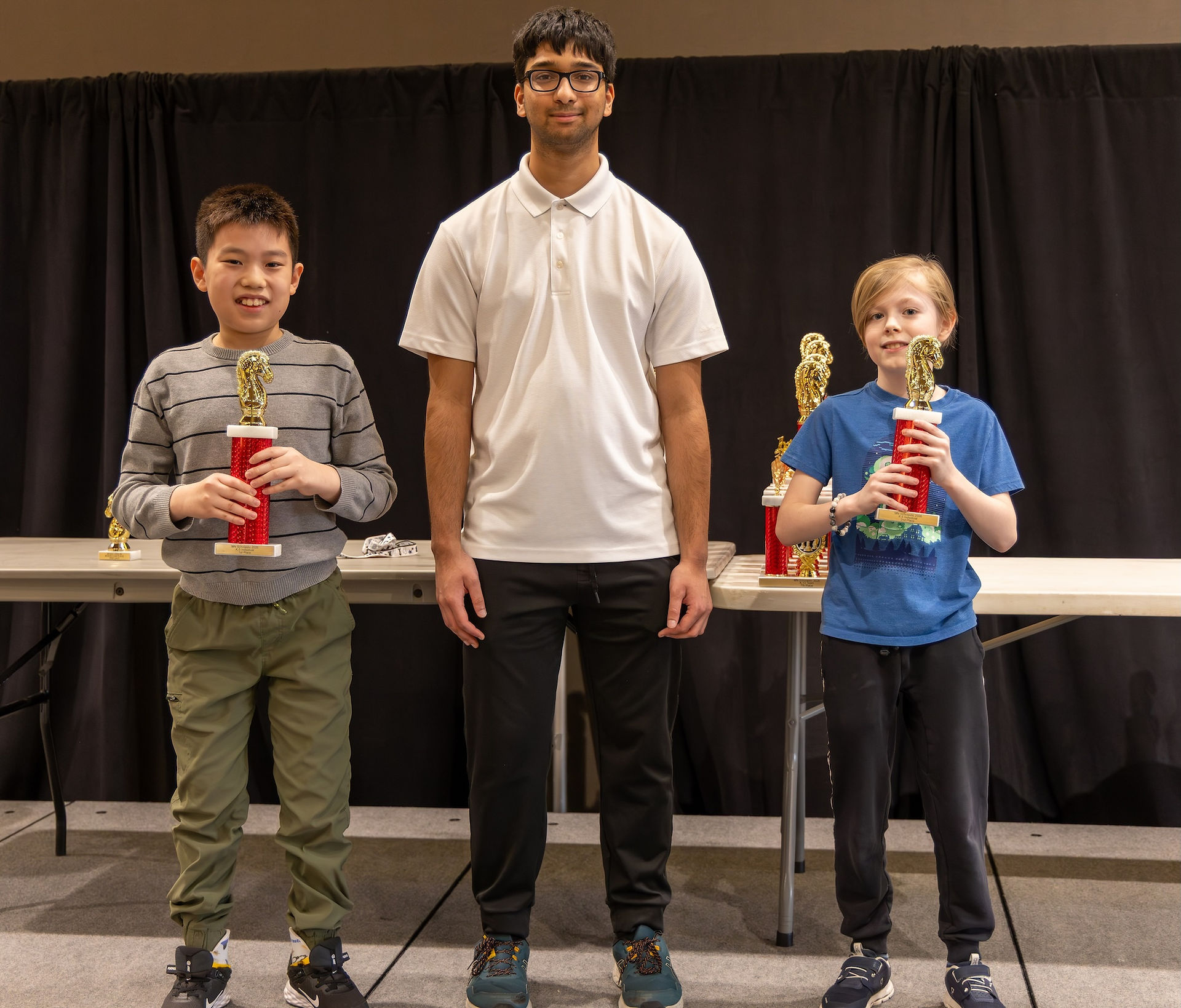 Ryan Zhou & Will Knight Velin with IM Narayanan