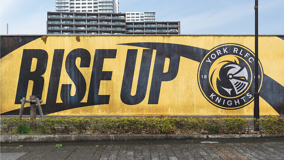 "Rise p" outdoor graphics