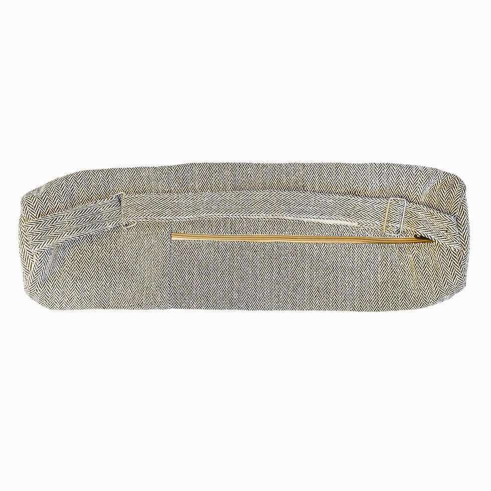 Thumbnail: Extra Padded Cotton Yoga Mat and Bag Set