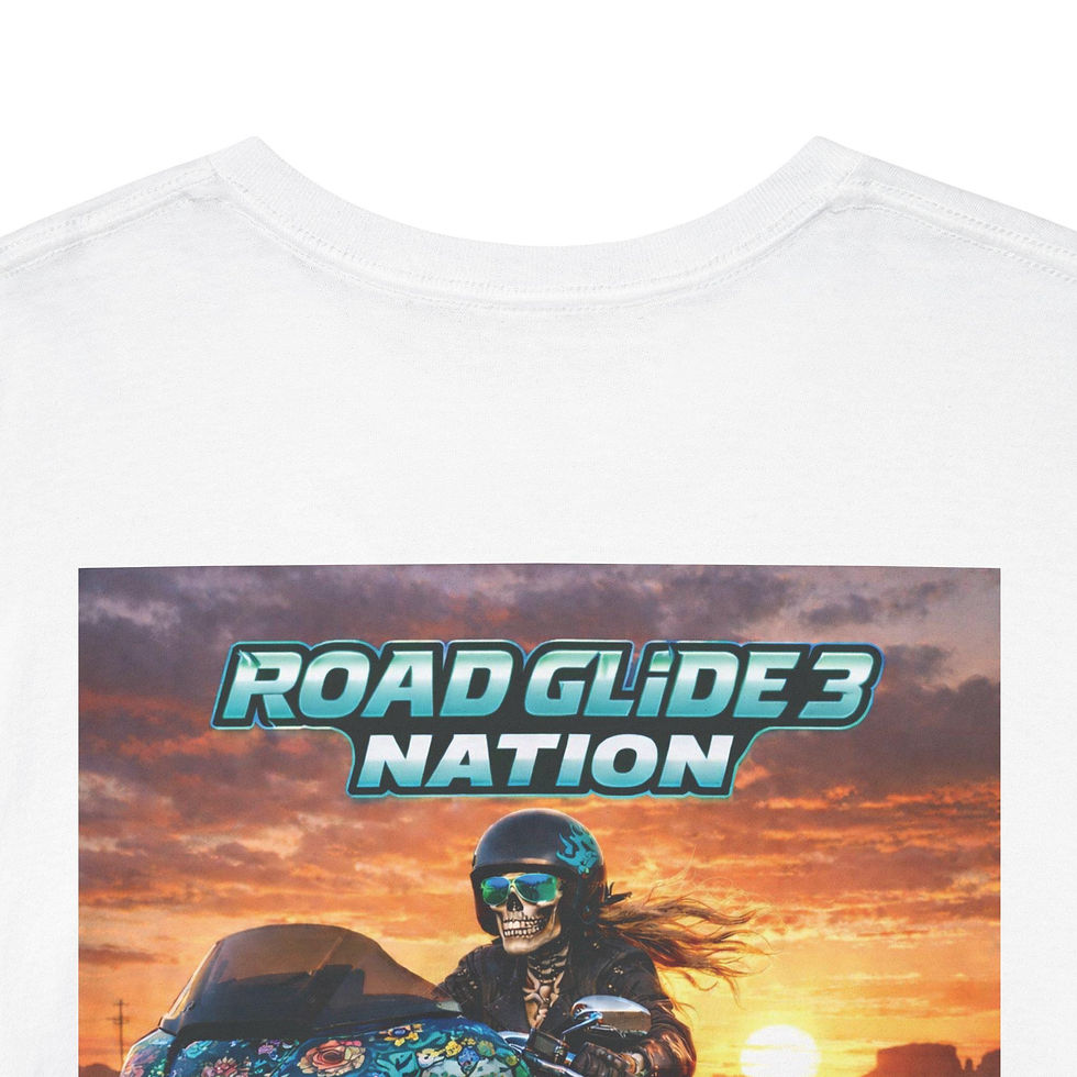 Thumbnail: Road Glide 3 Nation Motorcycle Tee | Route 66 Sunset Biker Shirt
