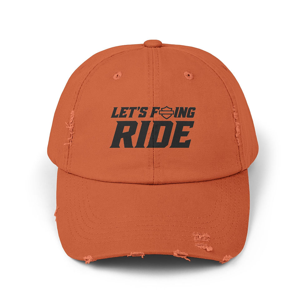 Thumbnail: Lets Ride Distressed Cap
