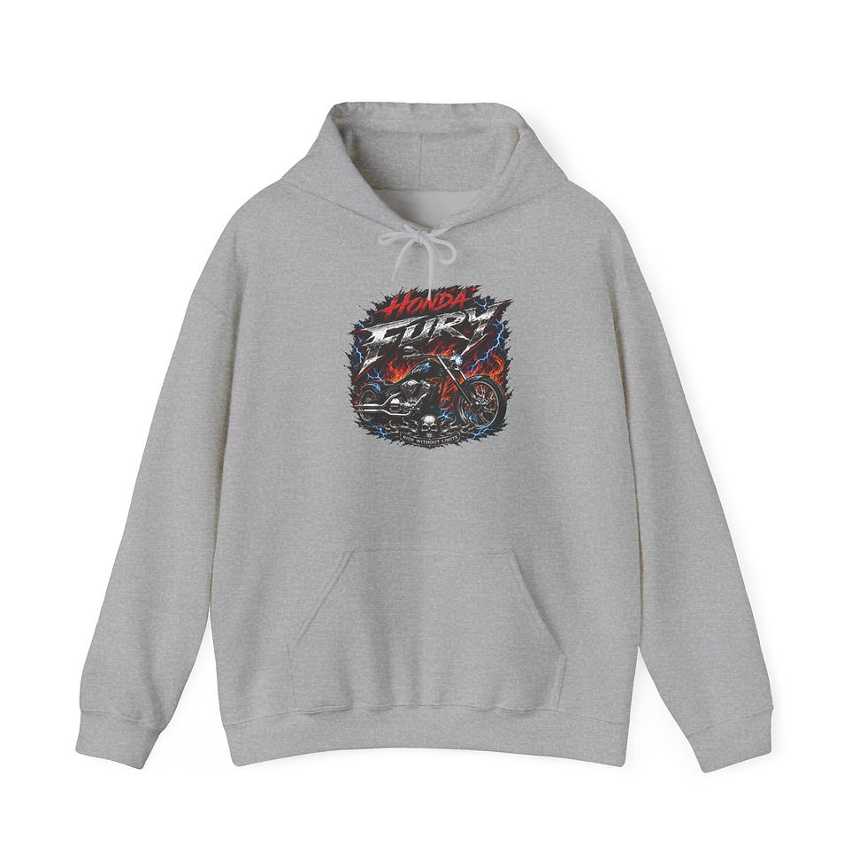 Thumbnail: Honda Fury Hoodie Vintage Biker Sweatshirt
