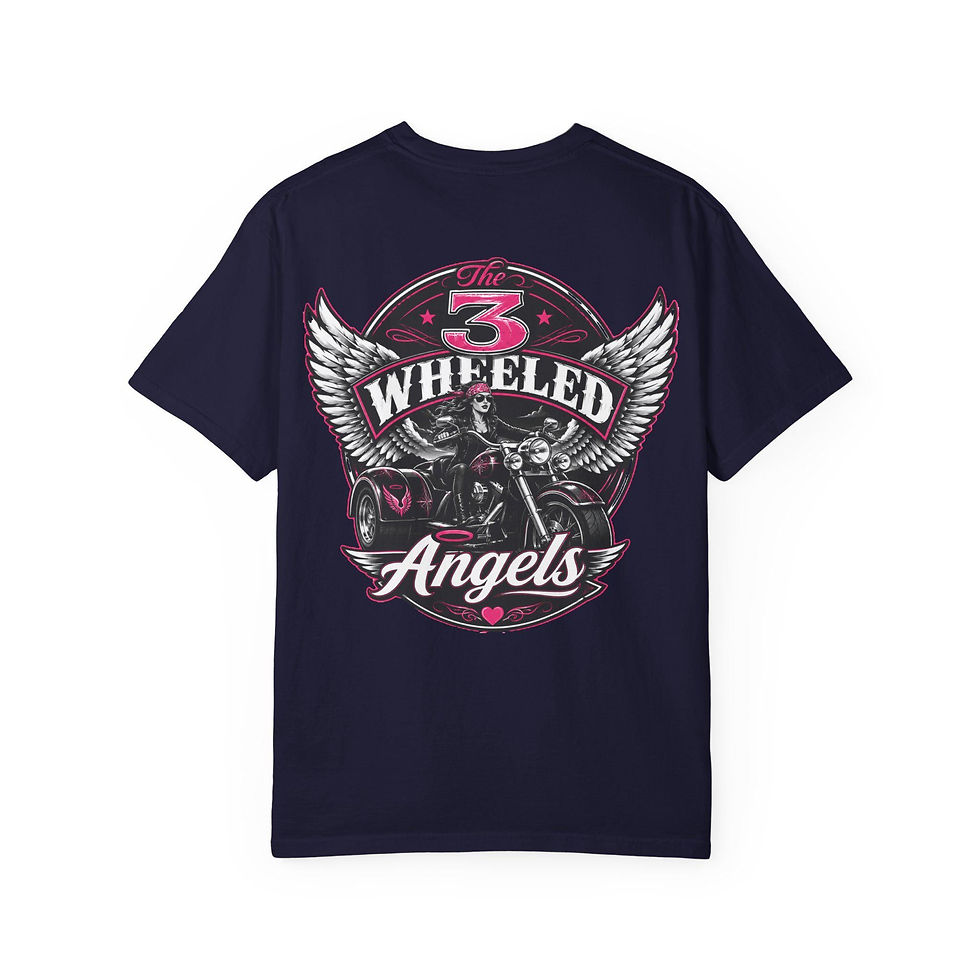 Thumbnail: 3-Wheeled Angels Trike Club Graphic Tee