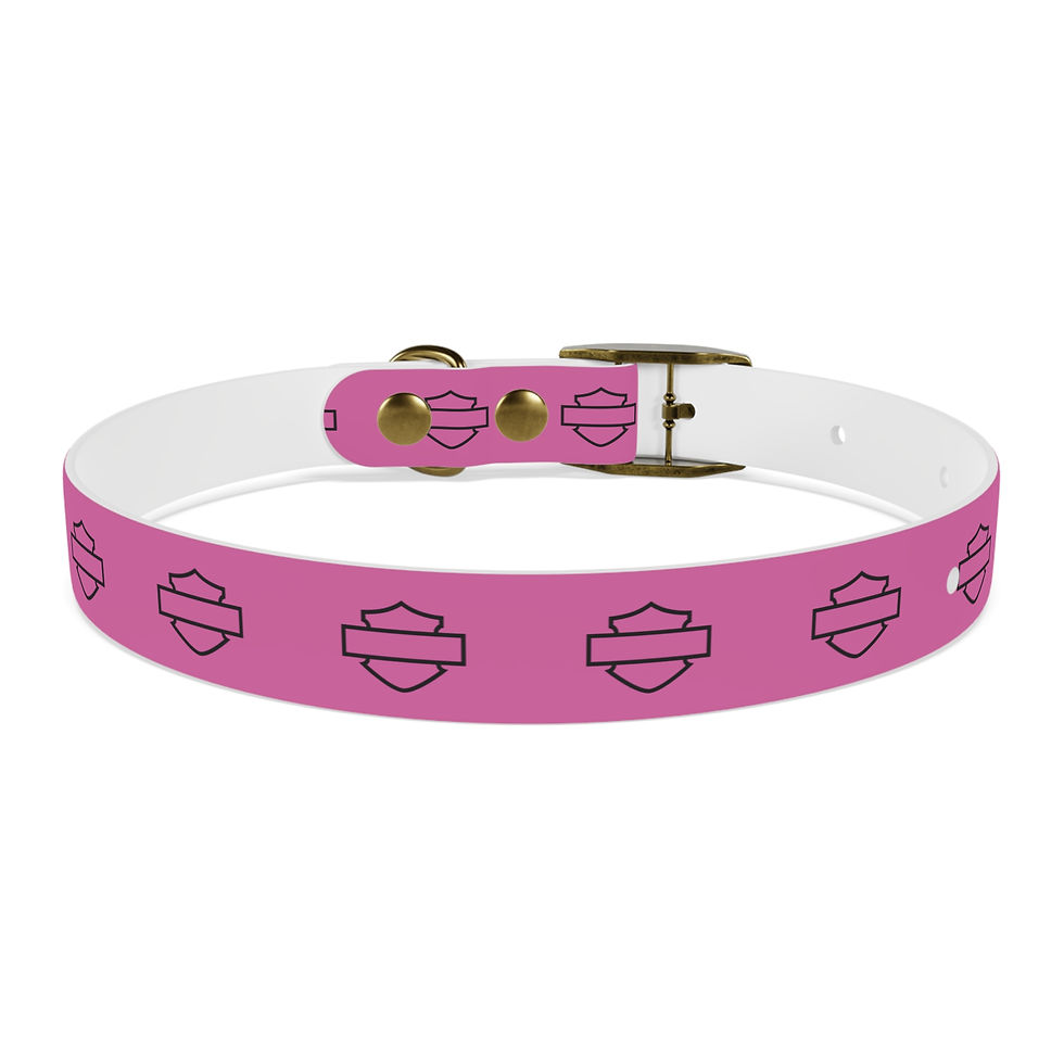 Thumbnail: Harley Davidson Inspired Dog Collar for Motorcycle Lovers