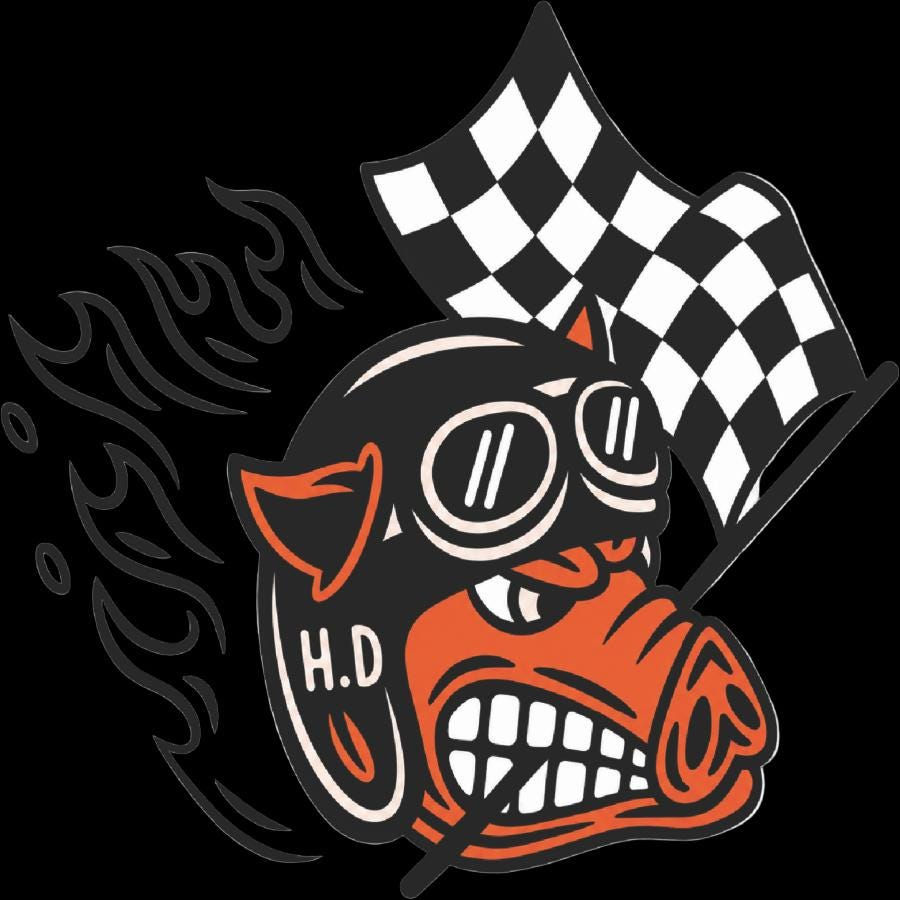 Thumbnail: Fast Johnny Inspired Matching Graphic Set Motorcycle Decals