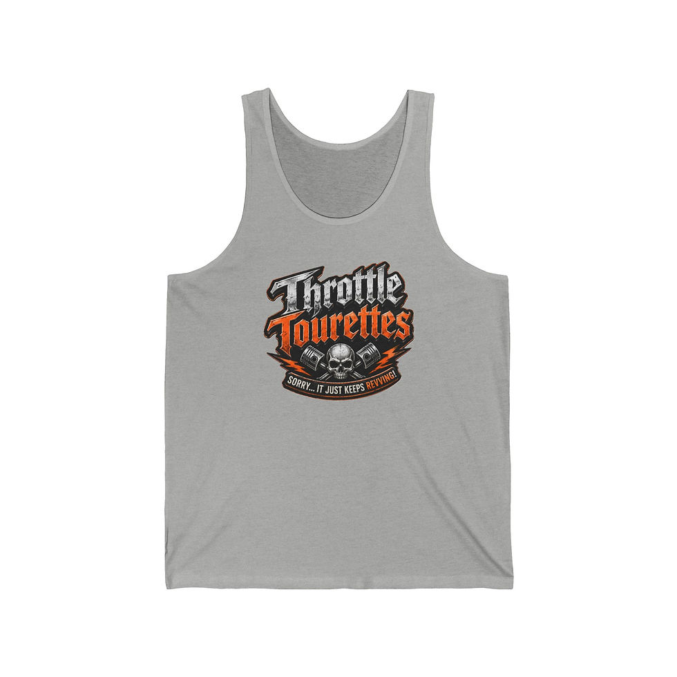 Thumbnail: Throttle Tourettes Biker Tank Top