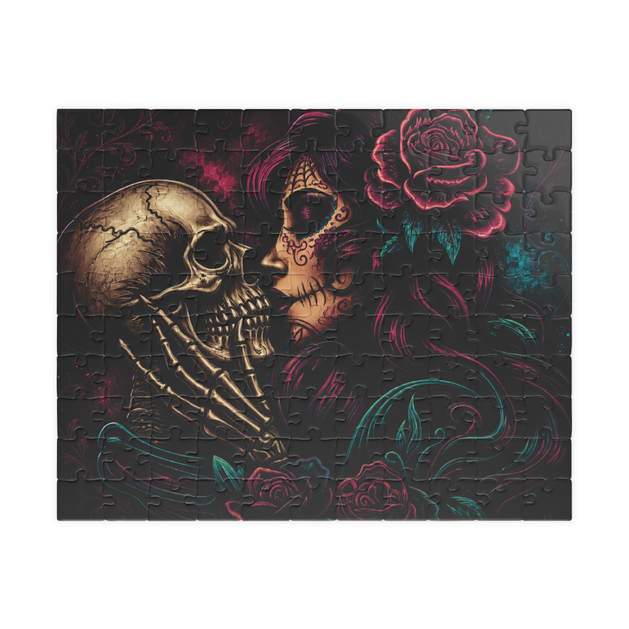 Day of the Dead Skull Embrace Puzzle | 252/520/1014-piece