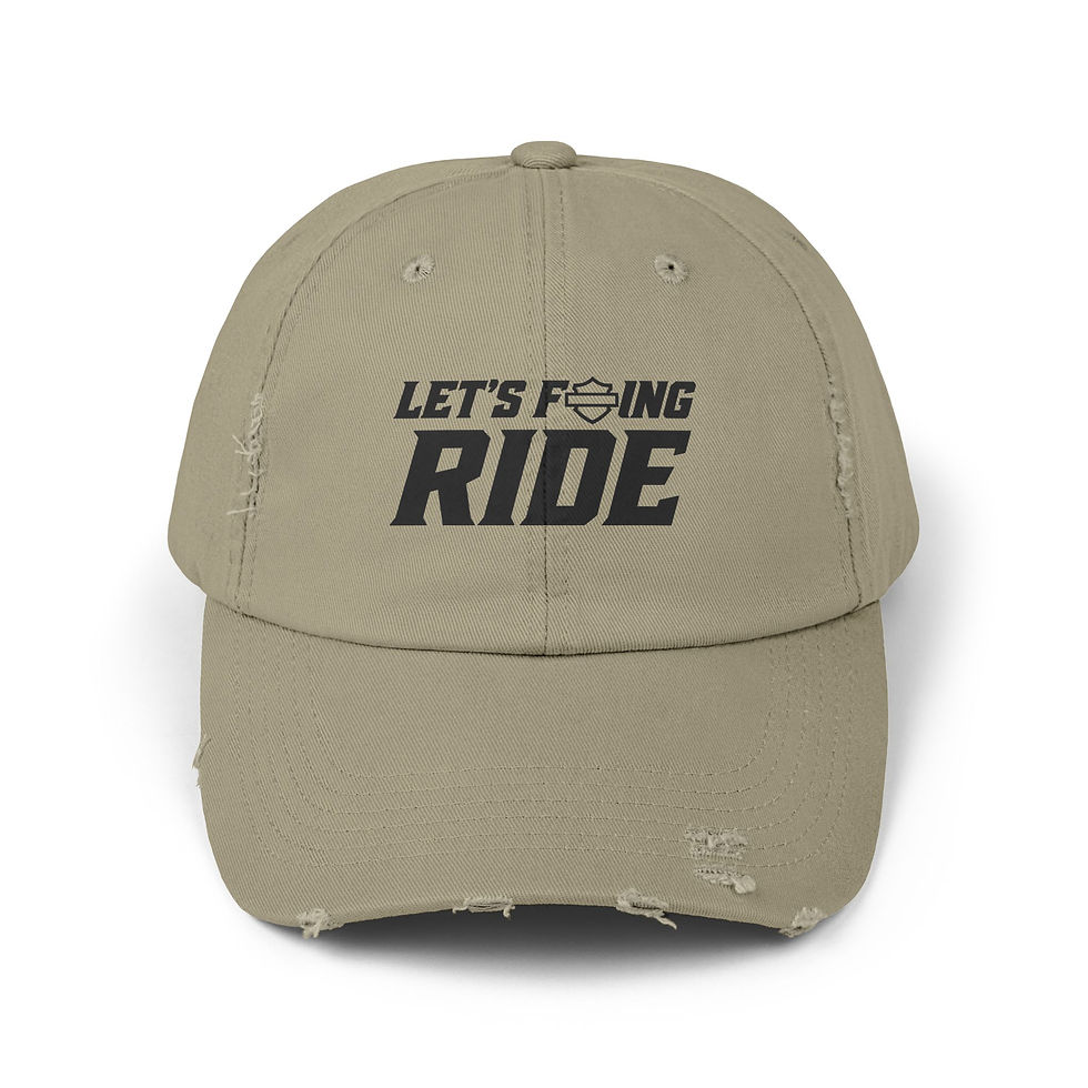 Thumbnail: Lets Ride Distressed Cap
