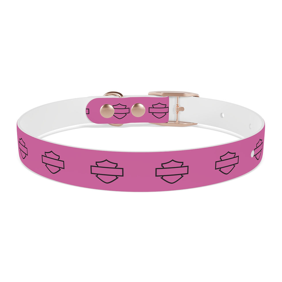 Thumbnail: Harley Davidson Inspired Dog Collar for Motorcycle Lovers