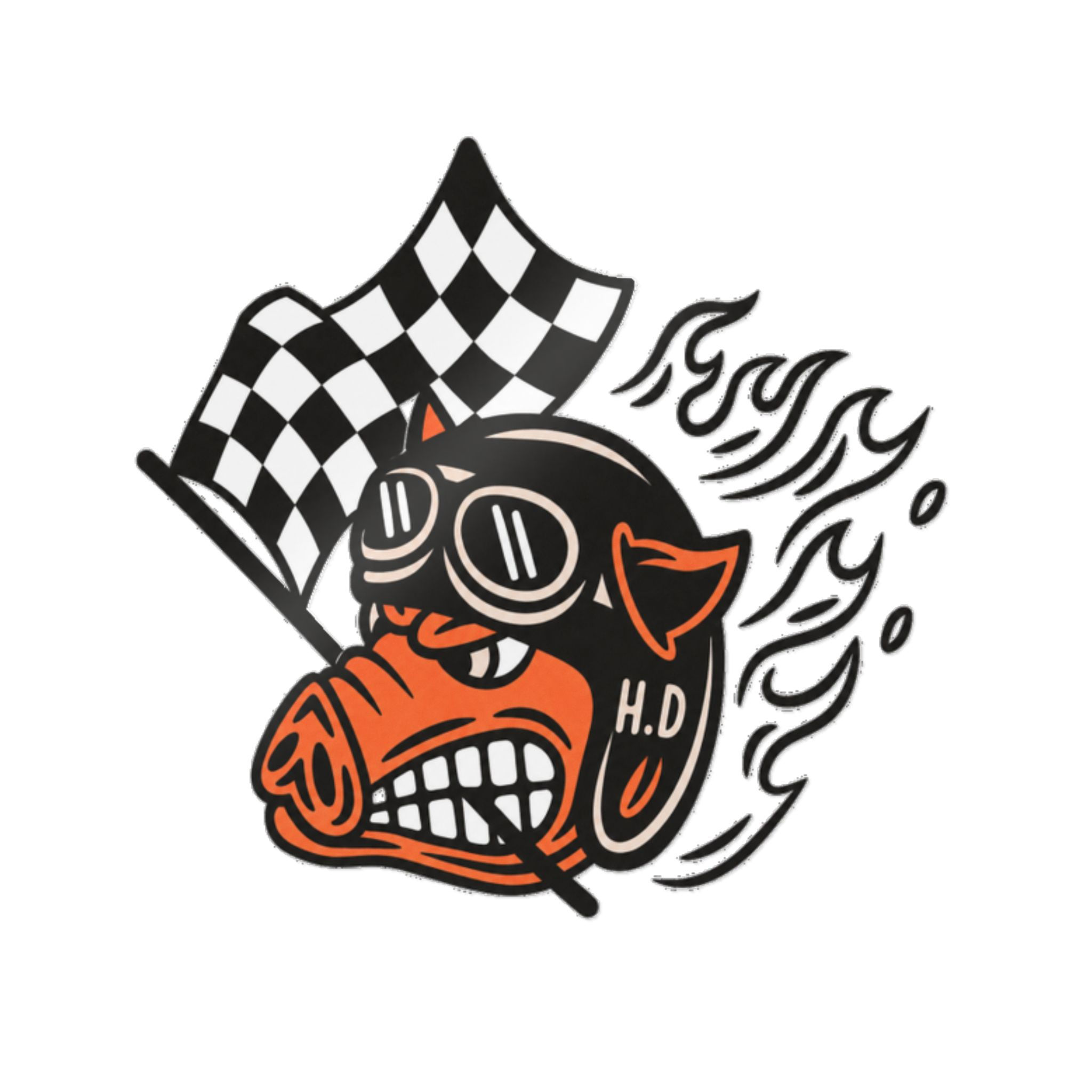 Fast Johnny Inspired Motorcycle Tank Decal LEFT FACING ONLY