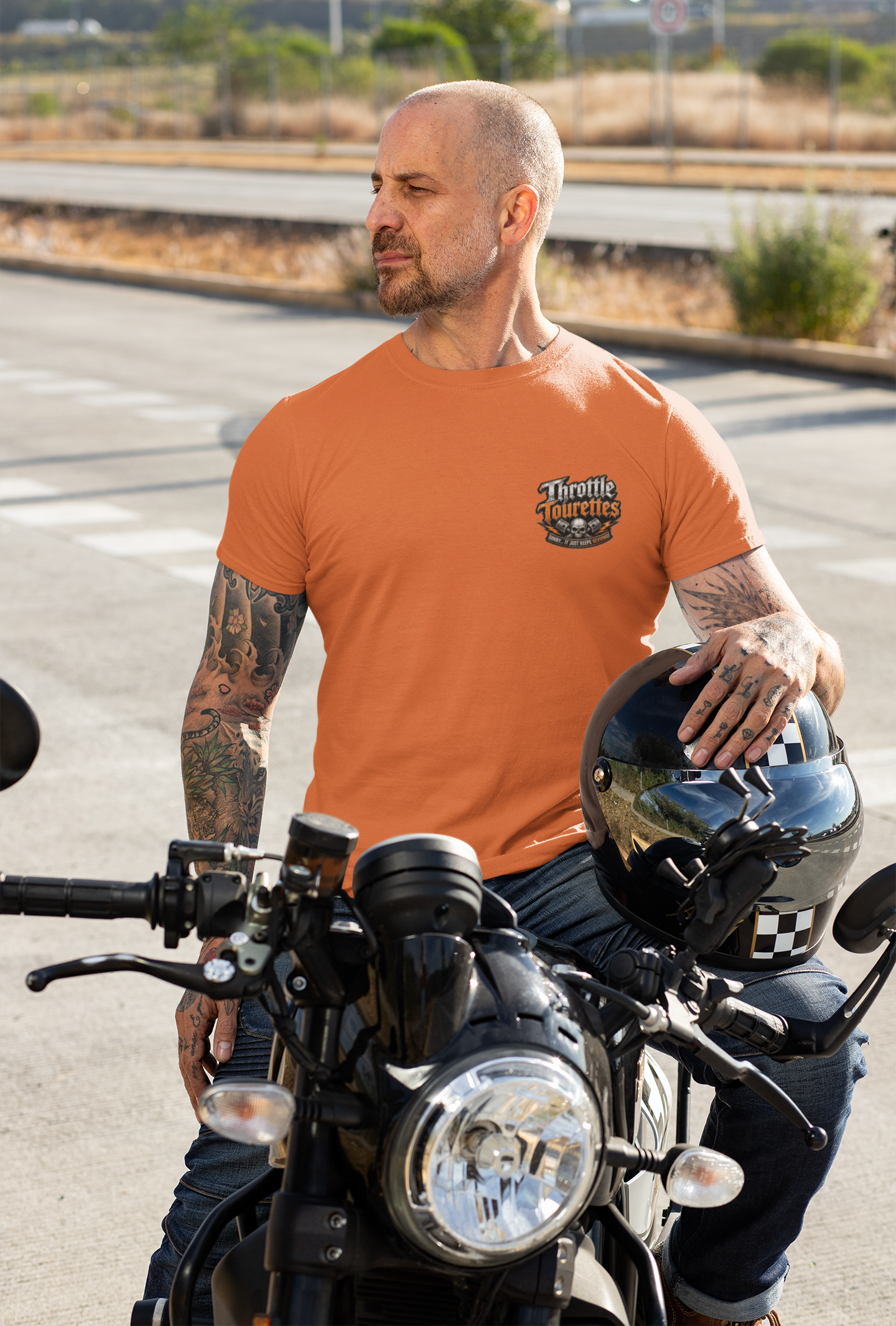 Throttle Tourettes Biker Tee