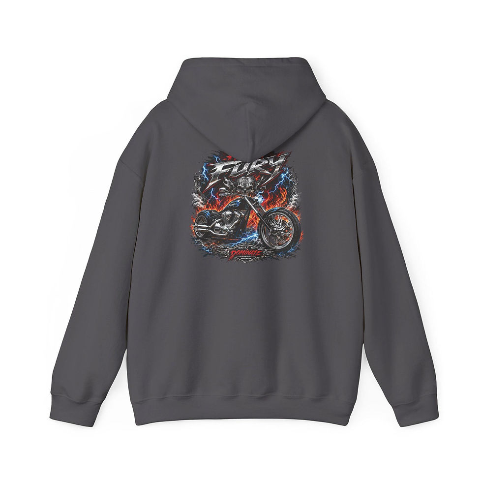Thumbnail: Honda Fury Hoodie Vintage Biker Sweatshirt