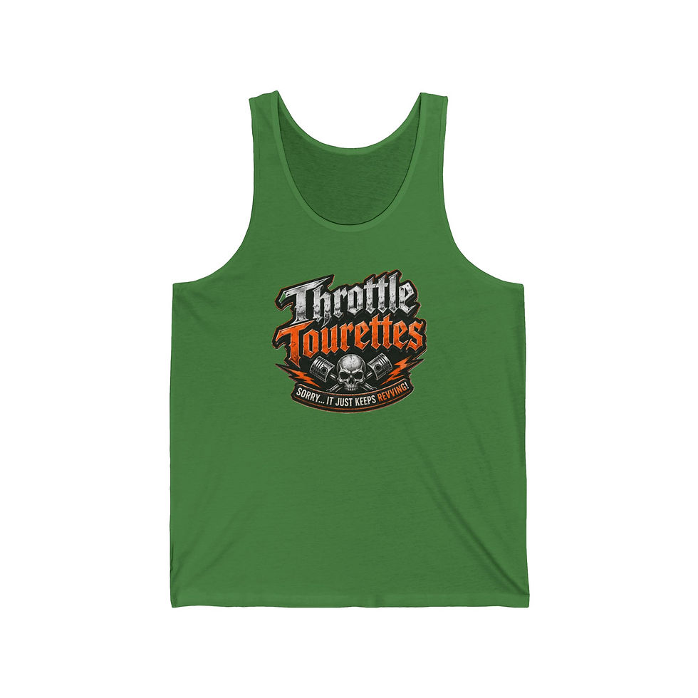 Thumbnail: Throttle Tourettes Biker Tank Top