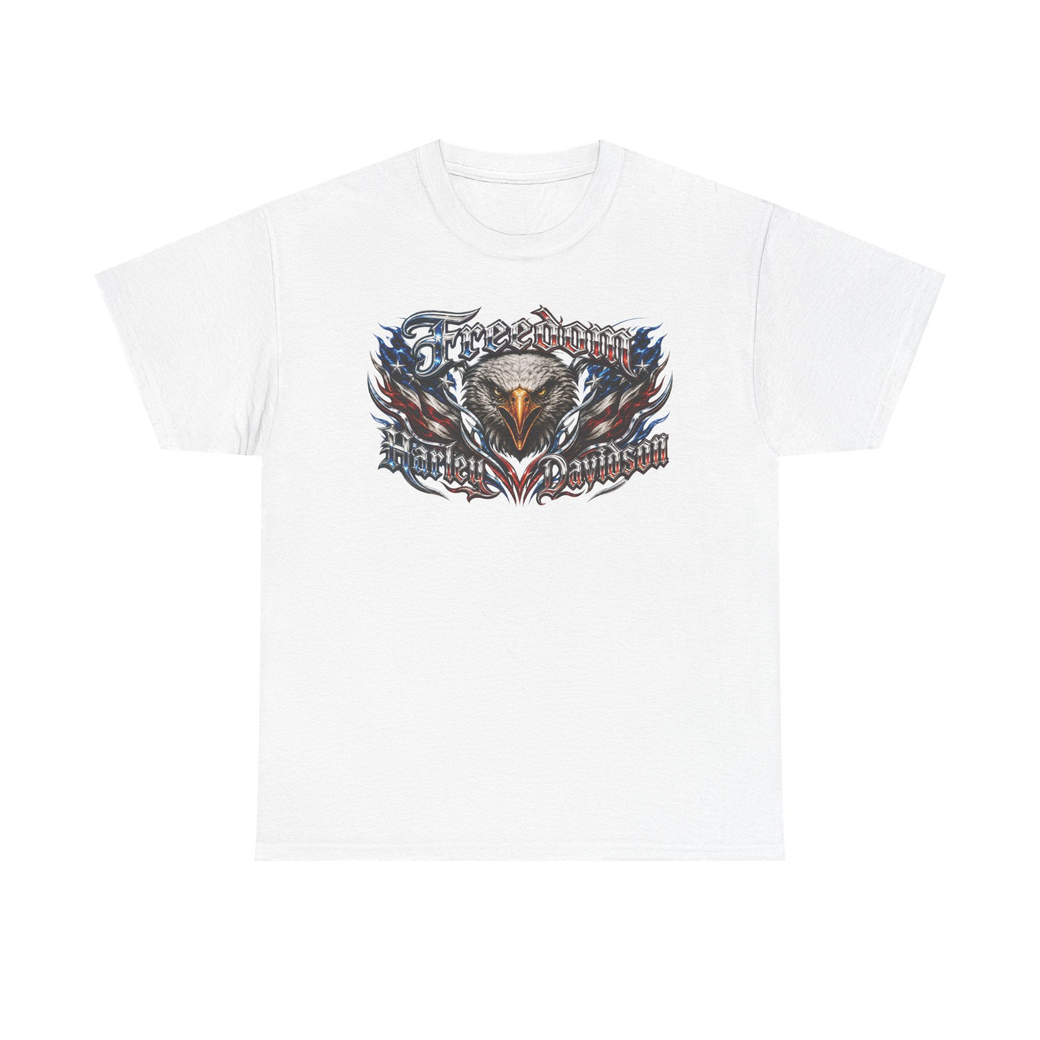 Fearless Eagle Skull Tee Vintage Biker