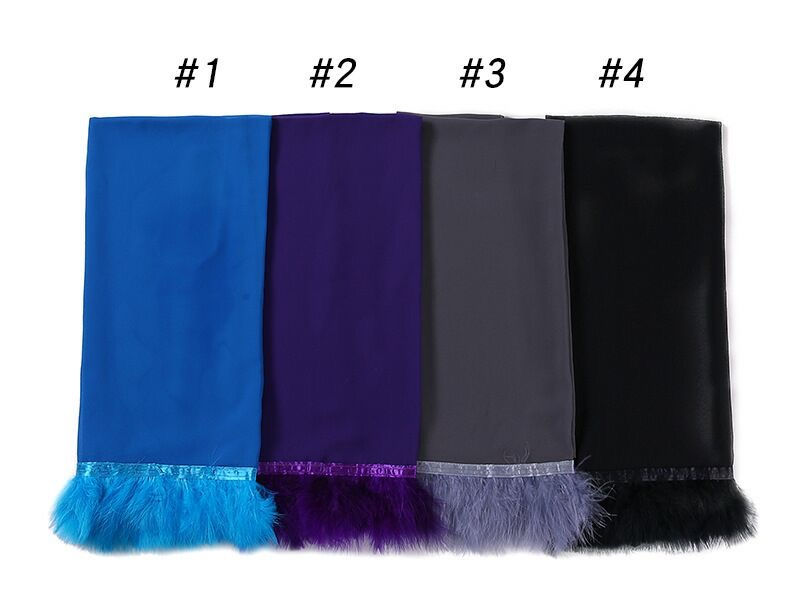 Thumbnail: Maryam's Essential Premium Furry Feather Edge Chiffon Hijab
