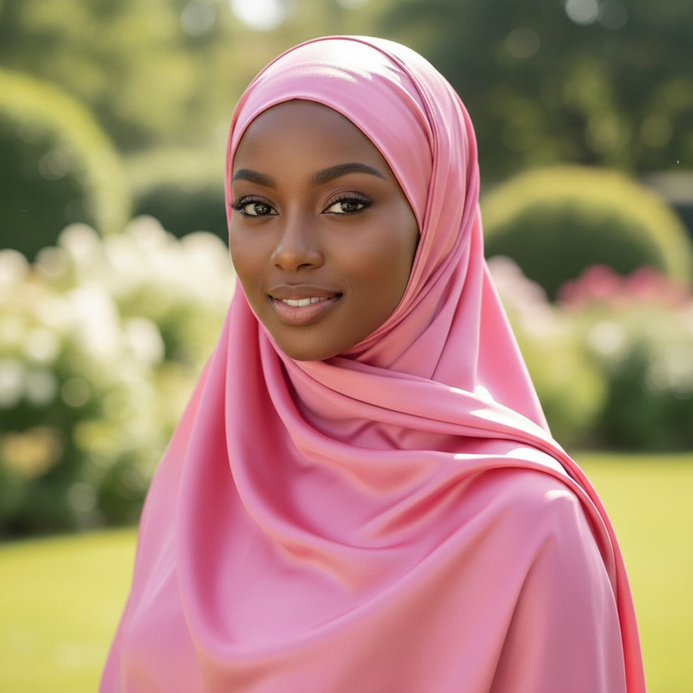 Thumbnail: Maryam's Essential Stunning Plain Satin Shawl/Hijab