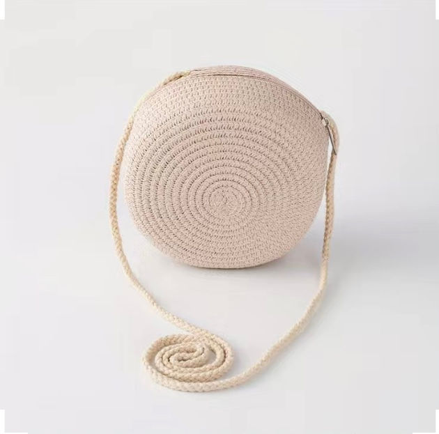 Thumbnail: Maryam's Diamond Style Straw Woven Crossbody Bag