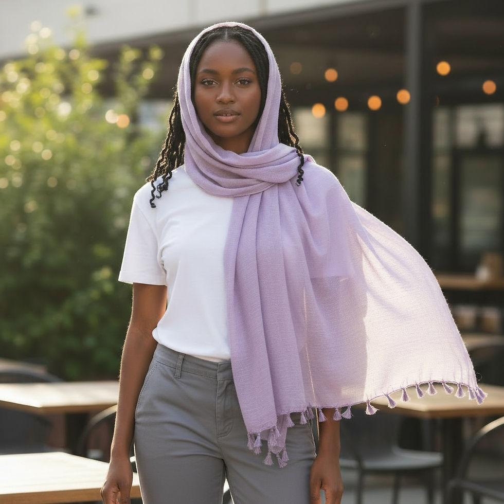 Thumbnail: Maryam's Essential Premium Plain Viscose Tassels Hijab