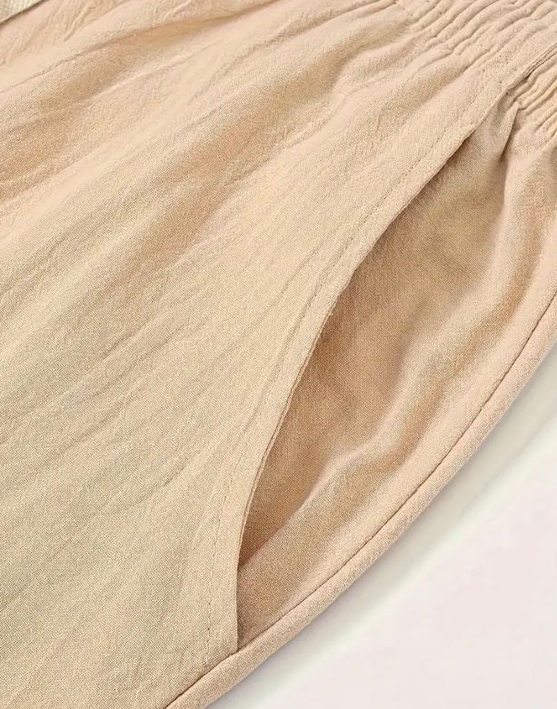 Thumbnail: Maryam’s Essential Lightweight Breathable Drawstring Cotton Linen Loose Pant