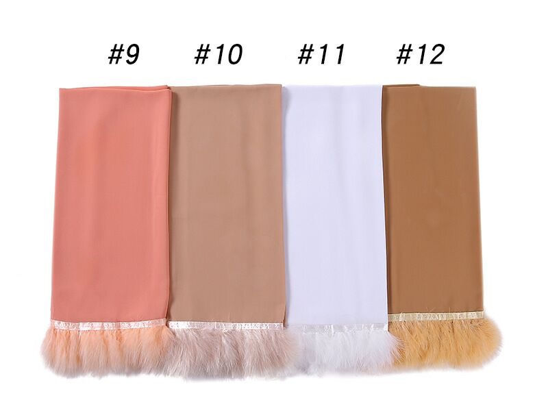 Thumbnail: Maryam's Essential Premium Furry Feather Edge Chiffon Hijab