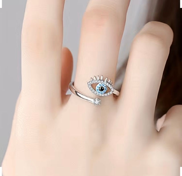Thumbnail: Maryam’s Essential Trendy Enamel Evil Eye Cuff Ring