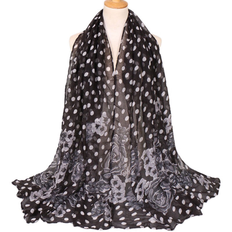 Thumbnail: Maryam's Essential Gradient Dot Print Viscose Soft Hijab/Shawl