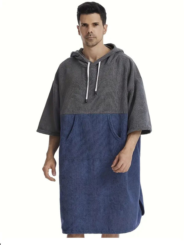 Thumbnail: Maryam’s Essential Lightweight Quick Dry Microfibre Hoody Poncho Towel