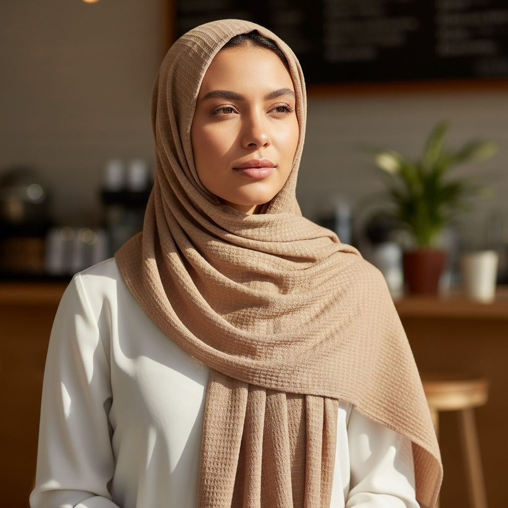 Maryam's Essential Premium Plain Crumple Wrinkle Crinkle Chiffon Hijab