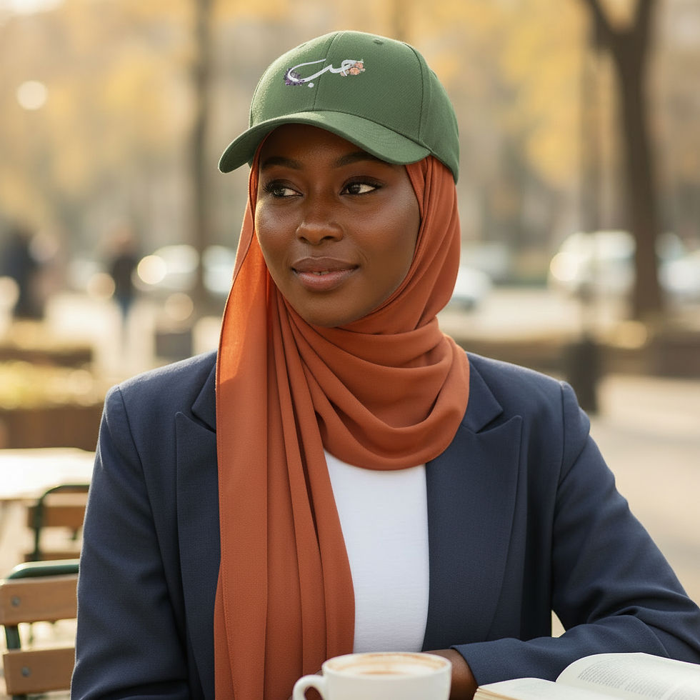 Thumbnail: Maryam's Essential Luxury Arabic “Love حب” Baseball Cap