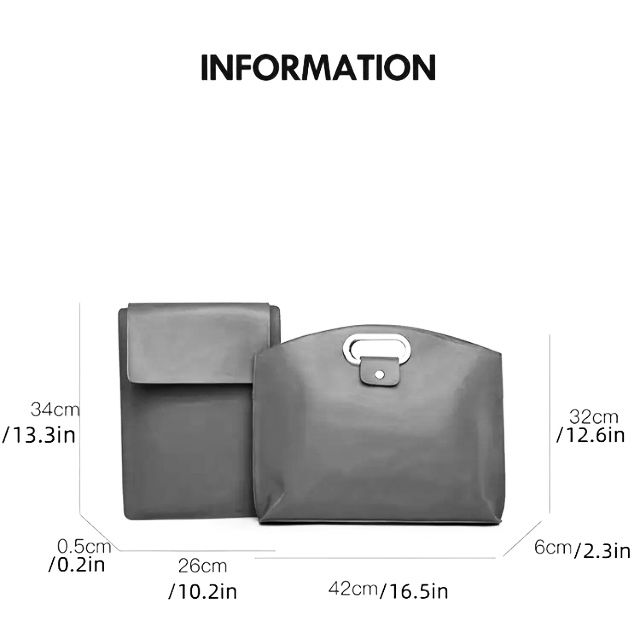 Thumbnail: Maryam’s Essential Minimalist Textured PU Leather Business Bags