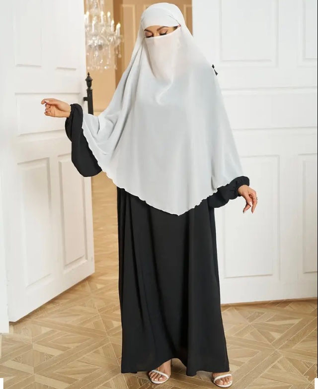 Thumbnail: Maryam’s Essential Luxury Plain Layered Khimar Hijab