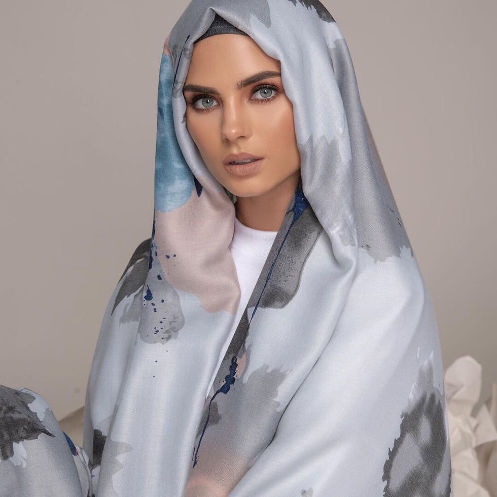 Thumbnail: Maryam’s Essential Premium Large Pigment Printed Cotton  Hijab/Shawl