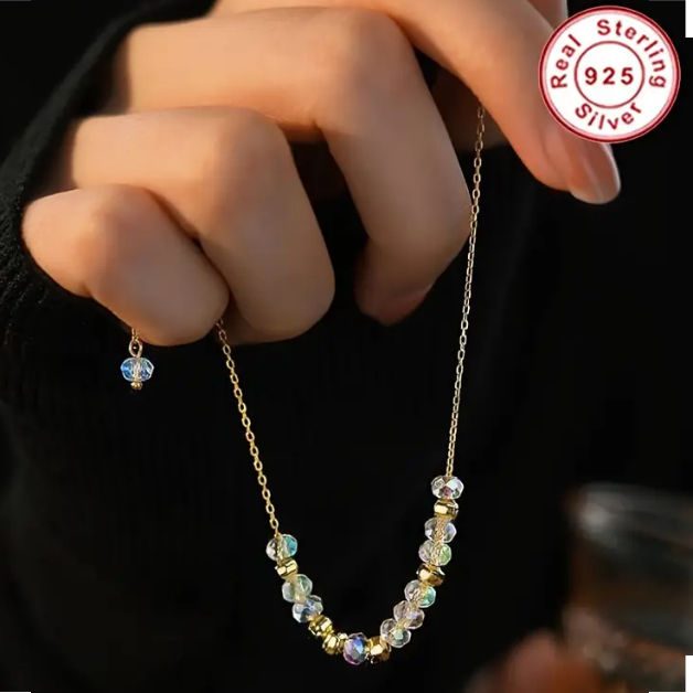 Thumbnail: Maryam’s Essential Exquisite Sterling Silver Hypoallergenic Beaded Bracelet 