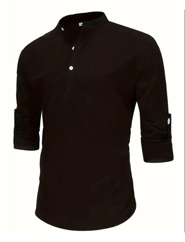 Thumbnail: Maryam’s Essential Casual Button Long Sleeves Cotton Knitted Top Tank