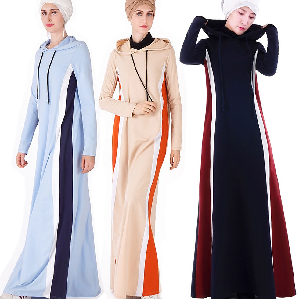 Thumbnail: Maryam's Diamond Style Sporty Hoody Jilbab