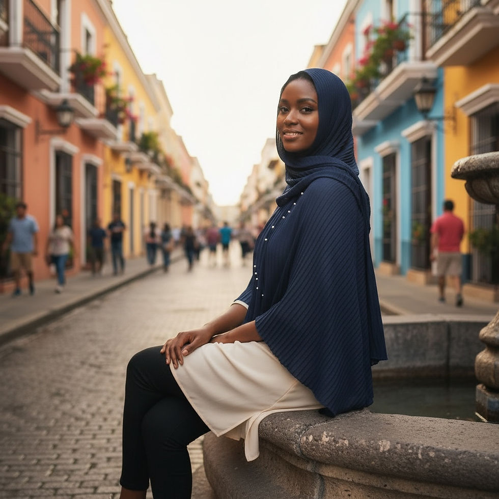 Thumbnail: Maryam's Essential Premium Lurex Pleated Chiffon Crinkle with Beads Hijab