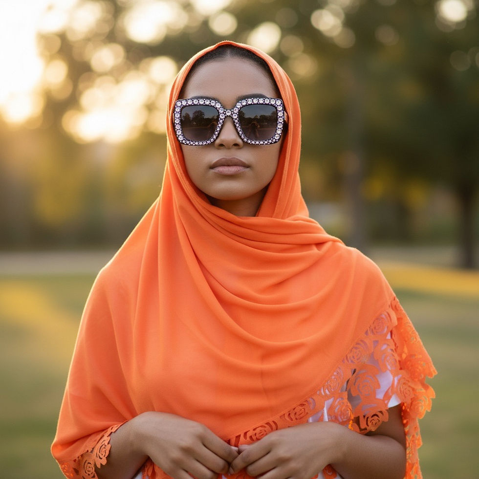 Thumbnail: Maryam's Essential Floral Pattern Chiffon Hijab/Scarf