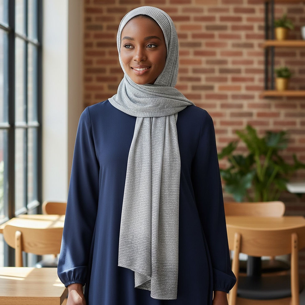 Thumbnail: Maryam's Essential Luxury Shimmer Polyester Crinkle Hijab