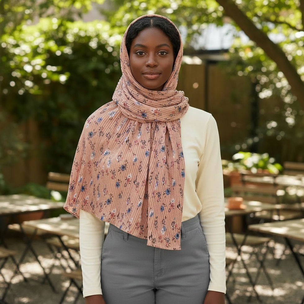 Thumbnail: Maryam’s Essential Premium Printed Pleated Chiffon Hijab