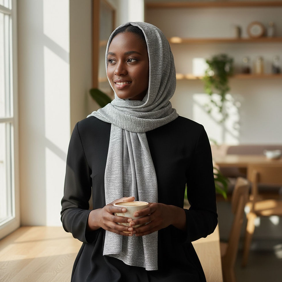 Thumbnail: Maryam's Essential Luxury Shimmer Polyester Crinkle Hijab